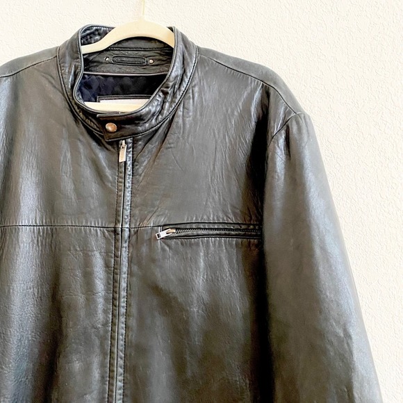 Wilsons Leather M Julian Mens Motorcycle Jacket Black XXL Genuine Leather - Picture 5 of 15